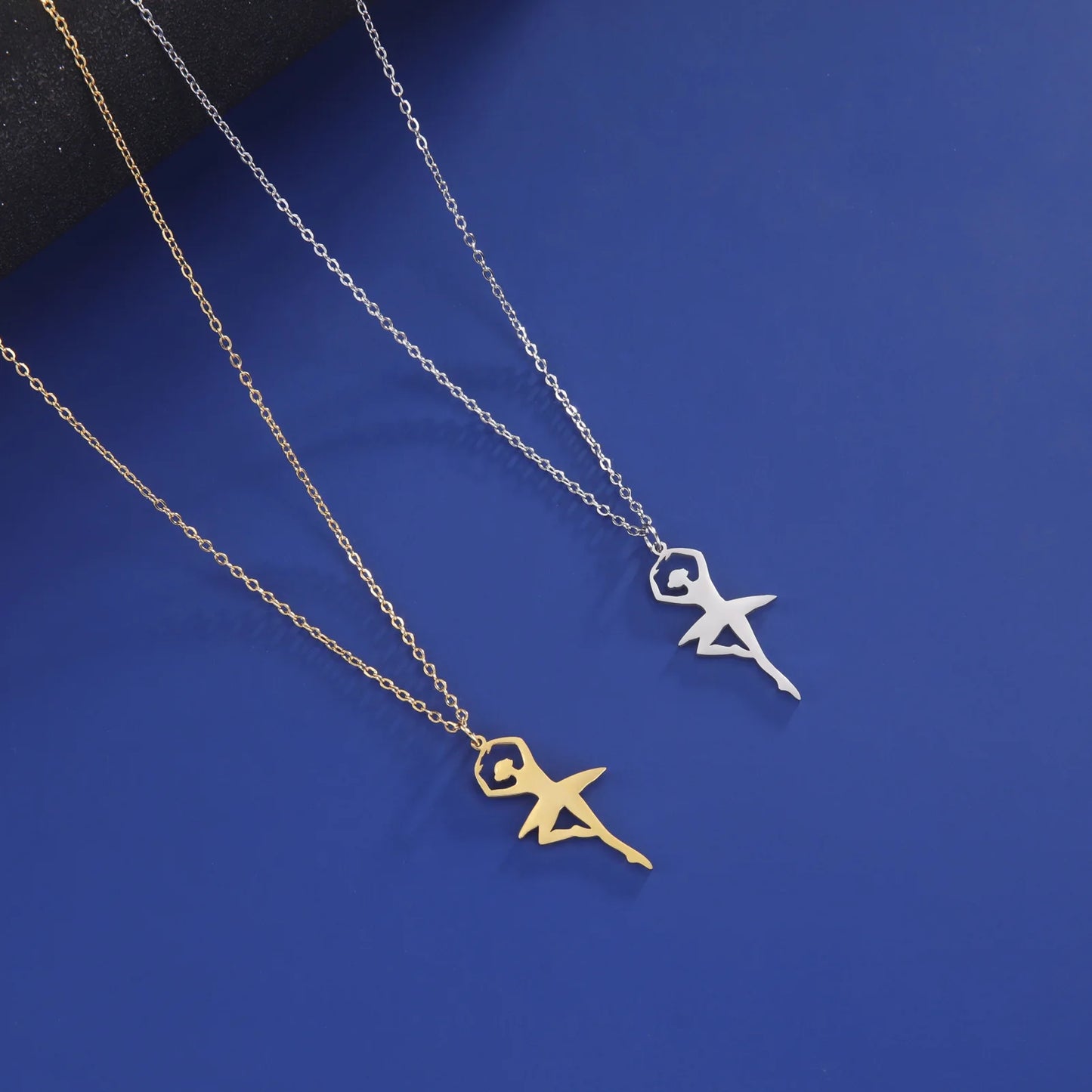 Elegant Ballet Dancer Pendant Necklaces for Women, Teen Girls