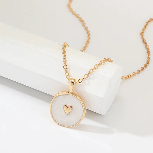 Celestial Enamel Pendant Necklace, Colourful Moon Star Heart Lightning Bolt Pendant Necklace For Women, Teen Girls